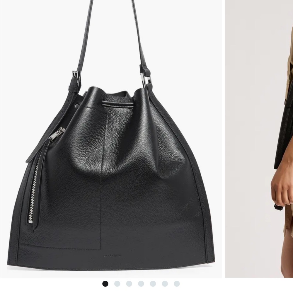 AllSaints Leather Alpha Bag - Picture 9 of 10
